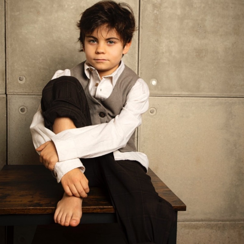 Crema - Il piccolo Leo Besozzi nella serie Rai