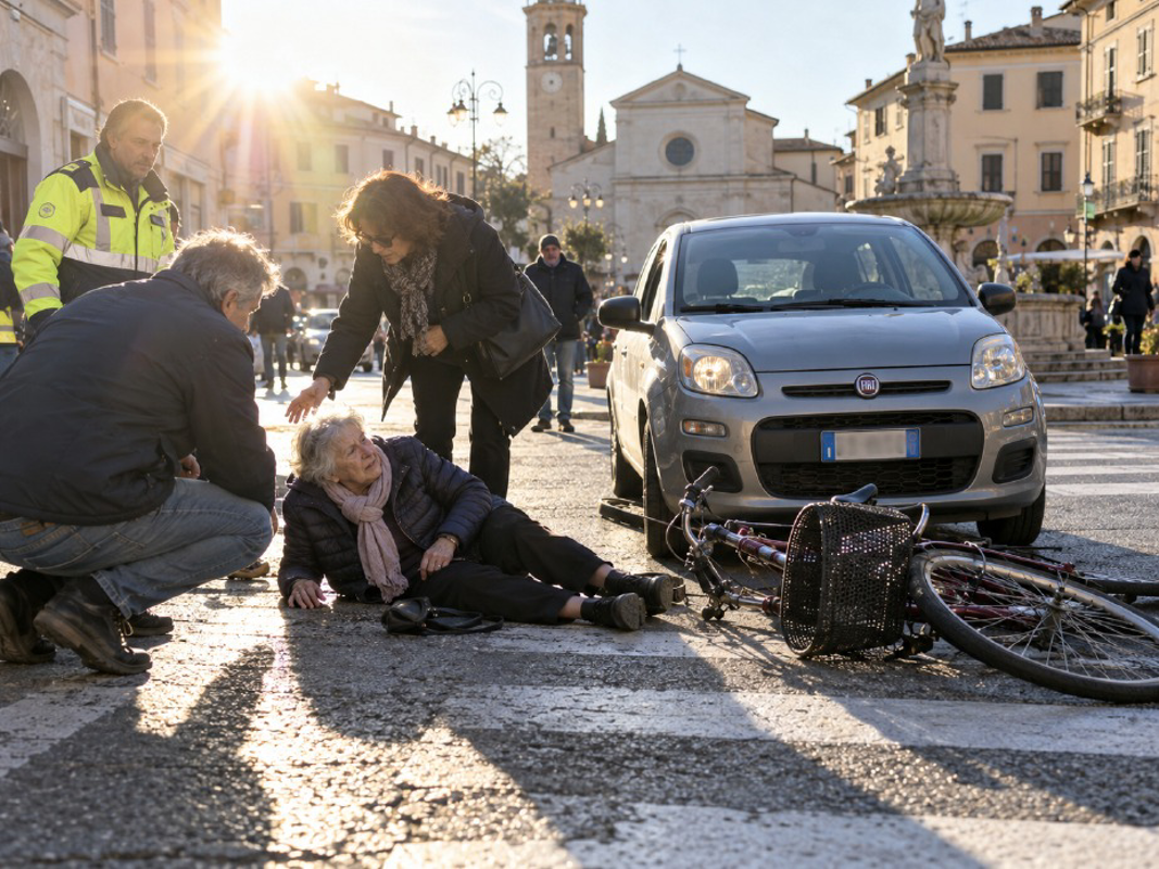 Casalpusterlengo - Auto urta una bicicletta