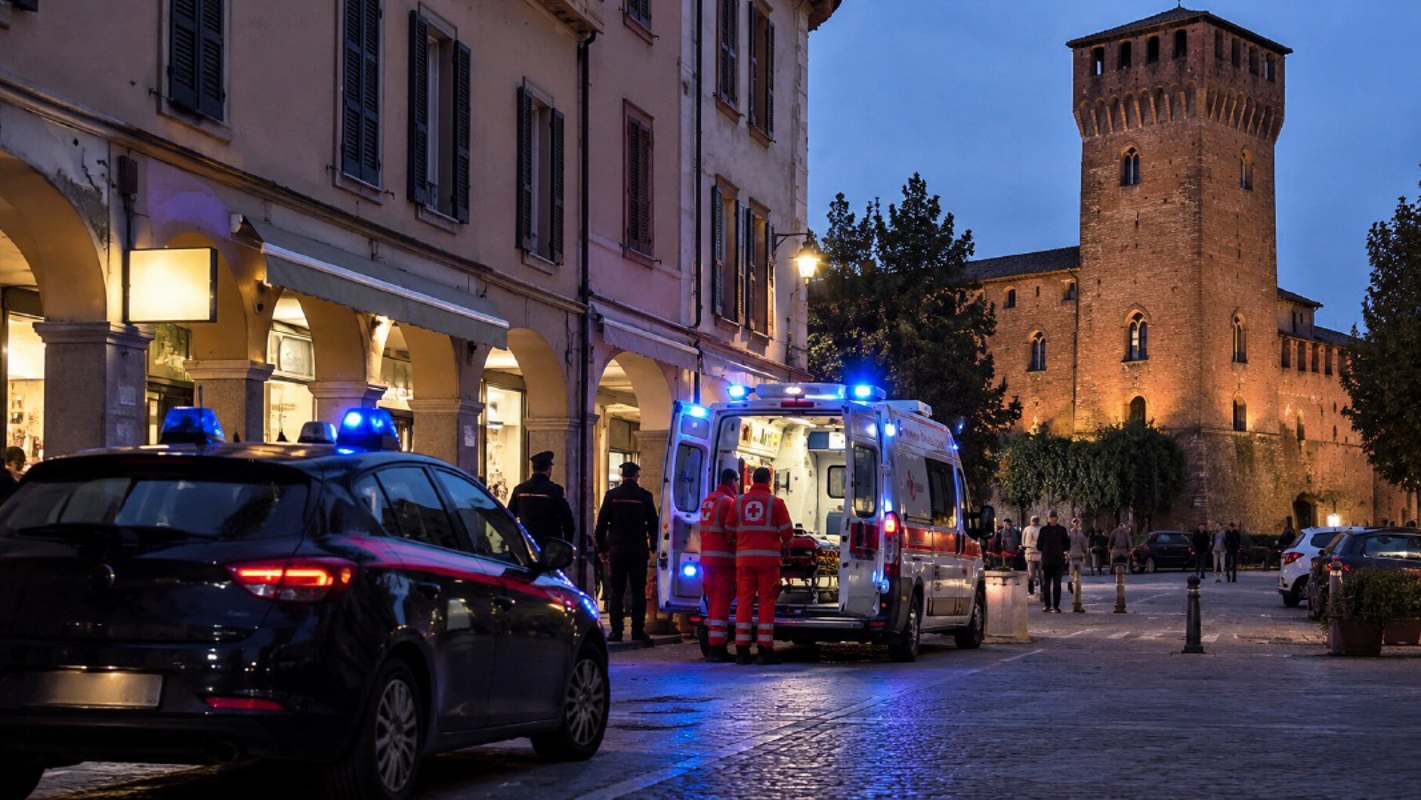 Sant'Angelo Lodigiano - Rissa sotto i portici