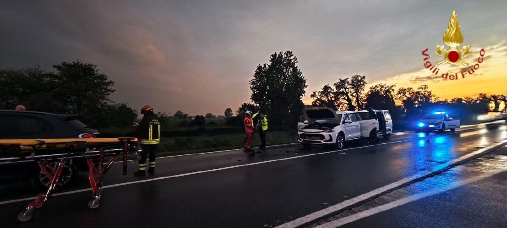 San Martino in Strada - Incidente, nove persone coinvolte