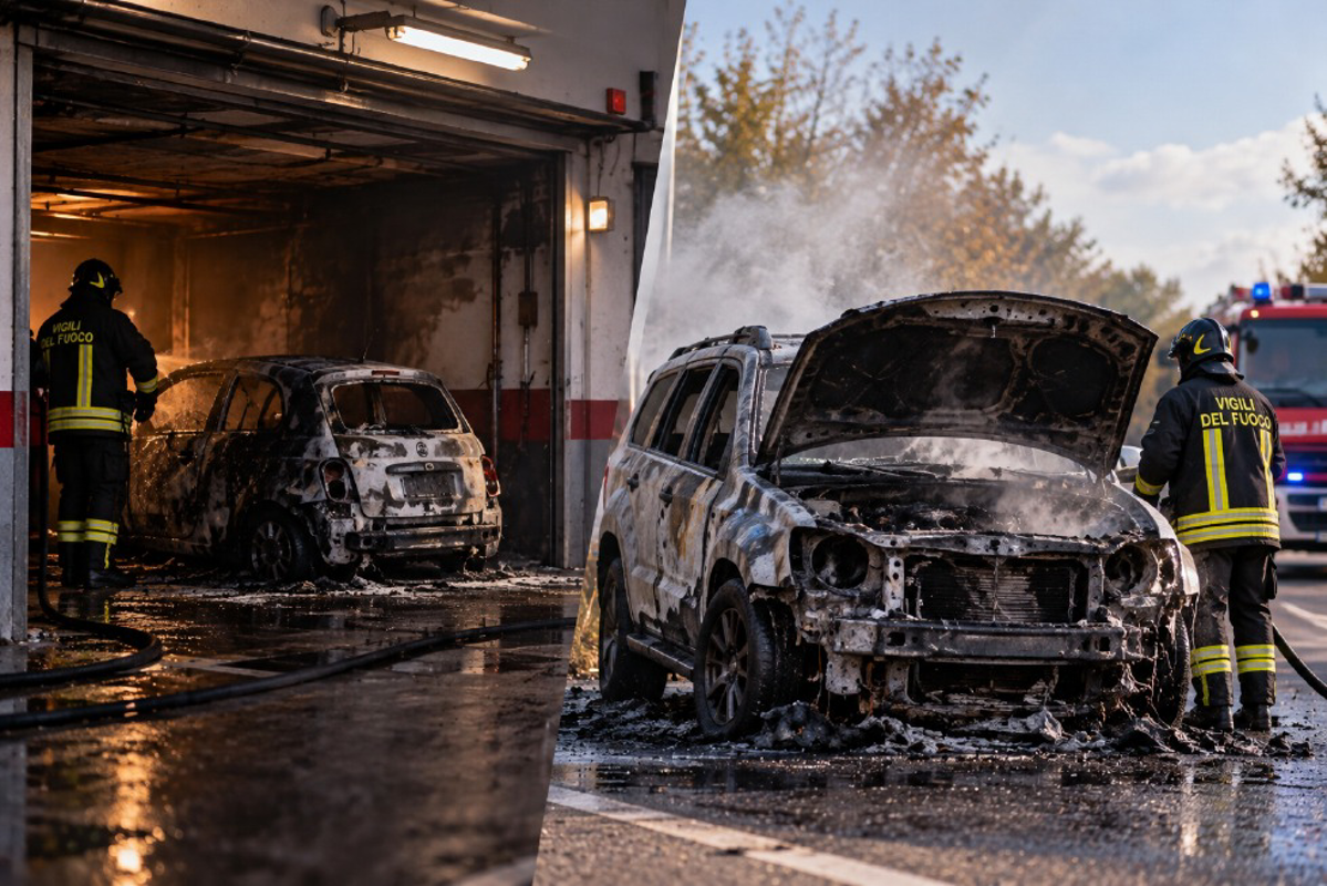 Lodigiano - Due auto in fiamme in poche ore