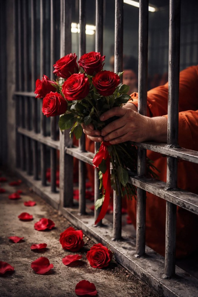 Lodi - Rose rosse dal carcere