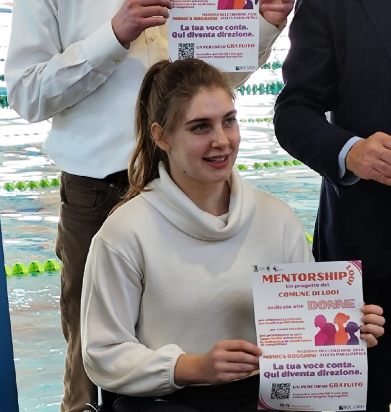 Lodi - Monica Boggioni, tedofora alle Paralimpiadi