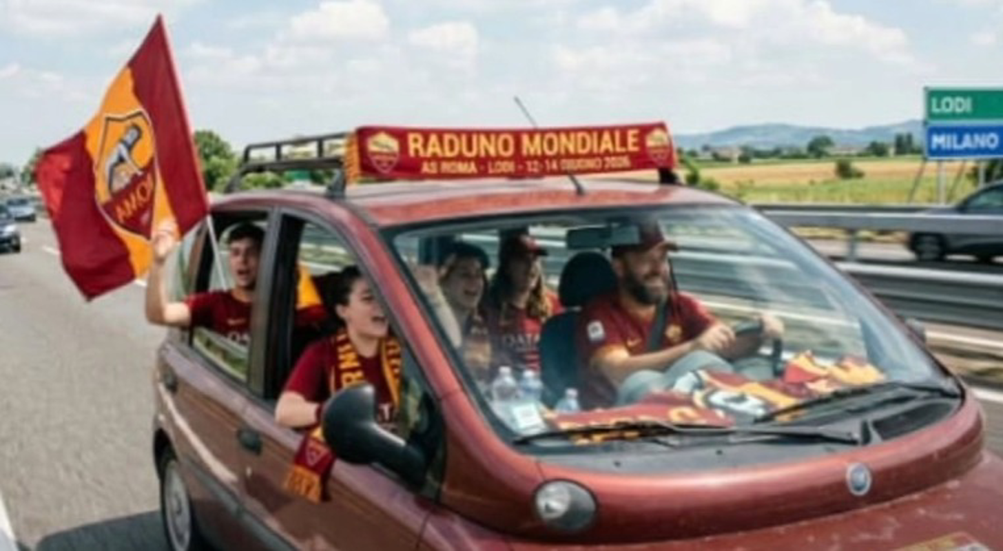 Lodi - Raduno mondiale dei tifosi della Roma