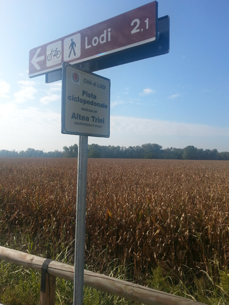 Lodi - Riaperta la ciclabile Altea Trini