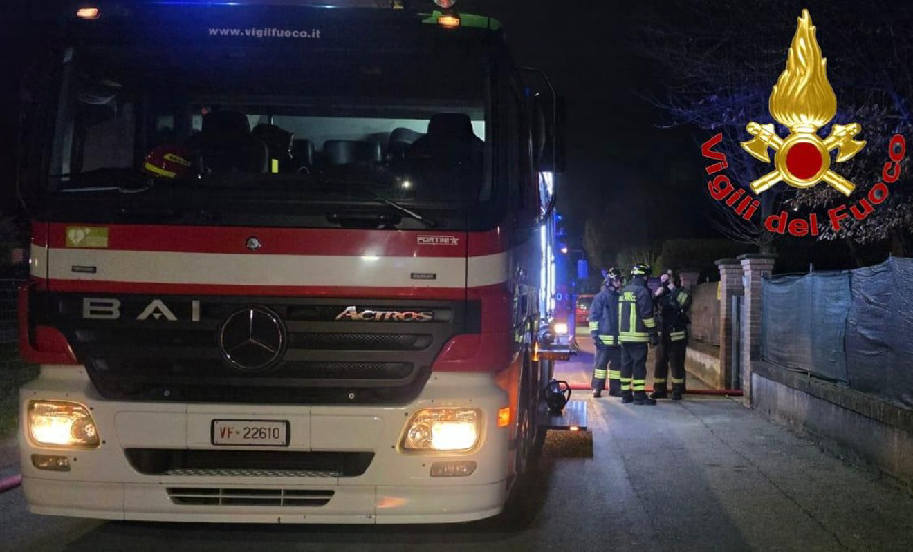 San Rocco al Porto - Incendio in appartamento