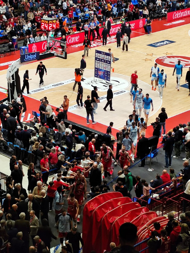 Lodi Vecchio - I piccoli della Fulgor al Forum per l'Olimpia Milano