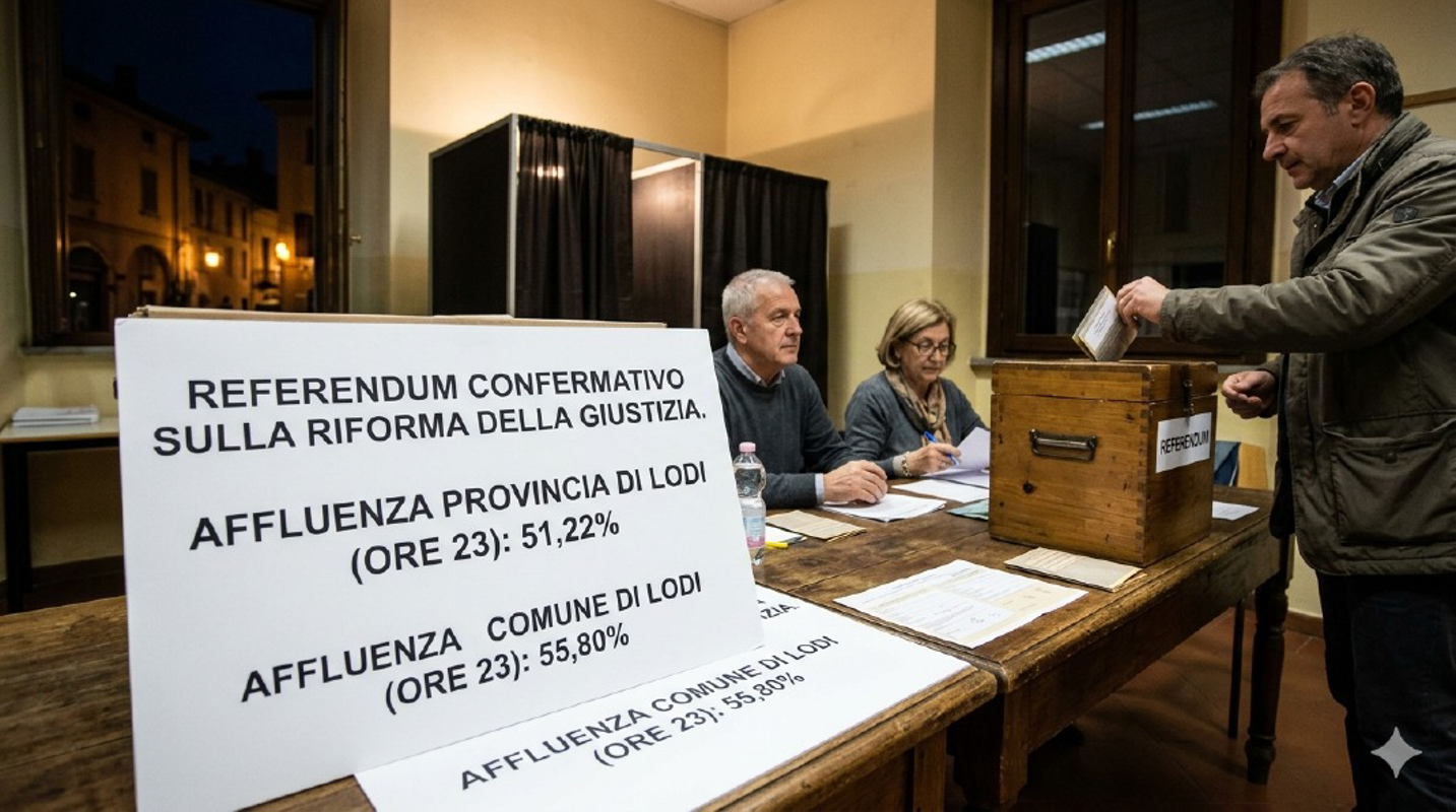 Lodigiano - Referendum: affluenza oltre il 50%
