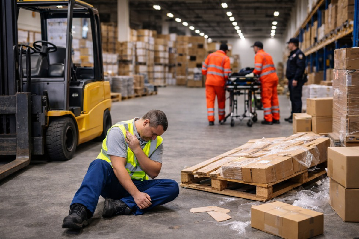 Borgo San Giovanni - Operaio ferito