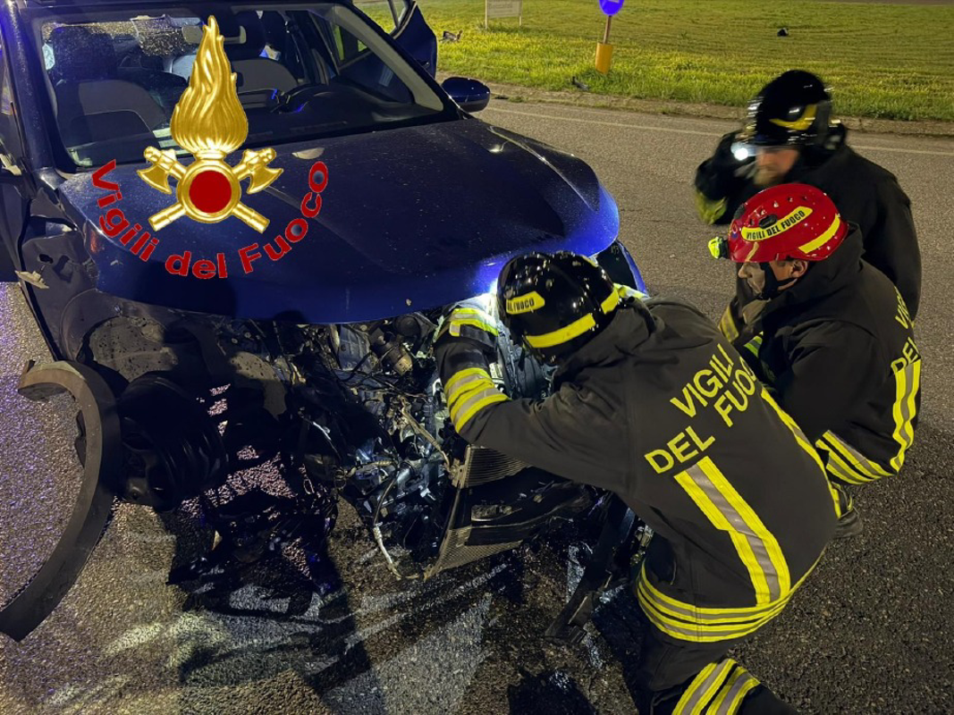 Casaletto Lodigiano - Schianto sulla provinciale