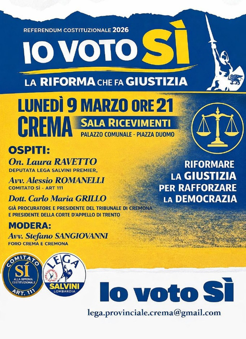 Crema - Io voto Sì