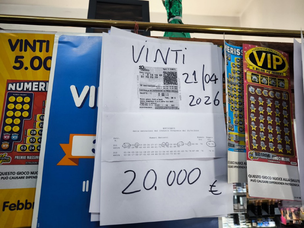 Lodi - Vinti 20mila euro al Magic Bar 