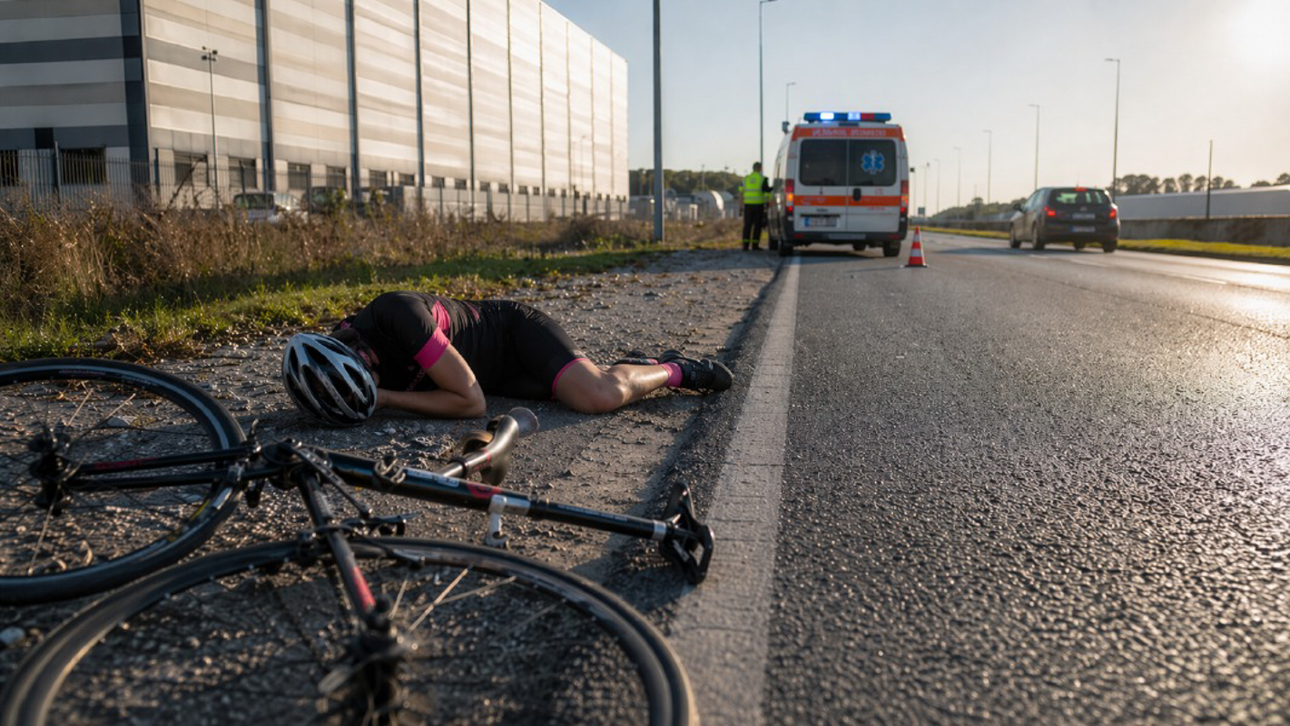 Ospedaletto Lodigiano - Ciclista contusa, ma non c'è l'auto