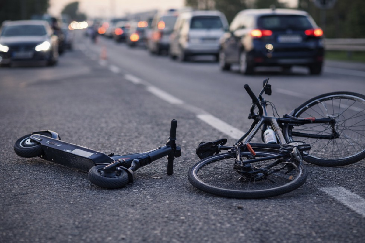 Lodi - Monopattino contro bici