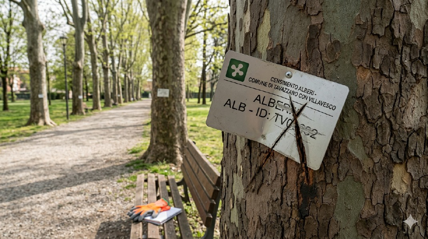 Tavazzano con Villavesco - Alberi: targhette vandalizzate
