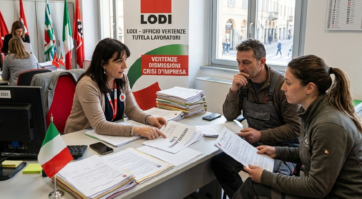 Lodi - Lavoro: 2500 vertenze: 1500 dimissioni e 250 crisi d'impresa