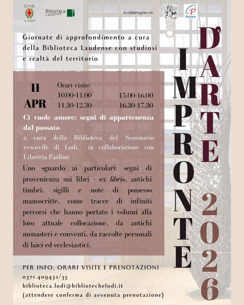 Gli appuntamenti della settimana