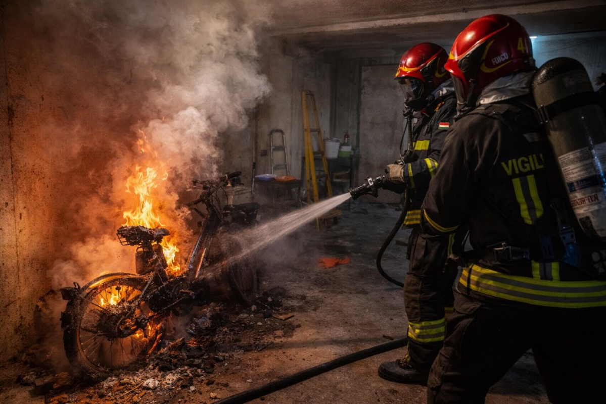 Casalpusterlengo - Batteria in fiamme