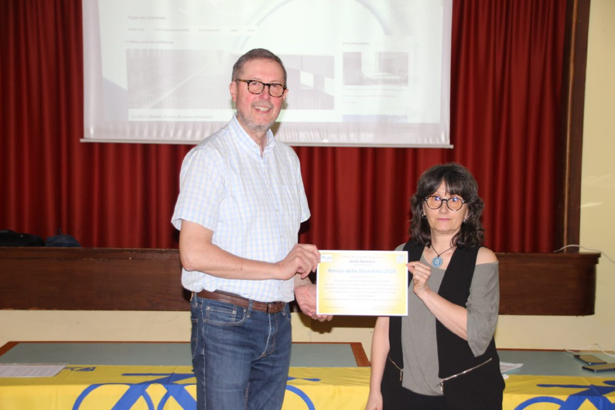 Lodi - Giulia Bartolini è l'Amica della Bicicletta