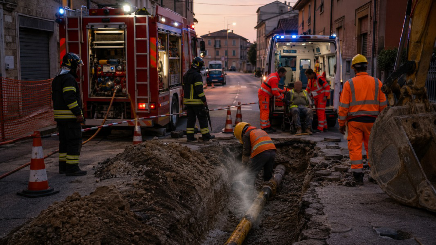 Bertonico - Fuga di gas, operaio intossicato