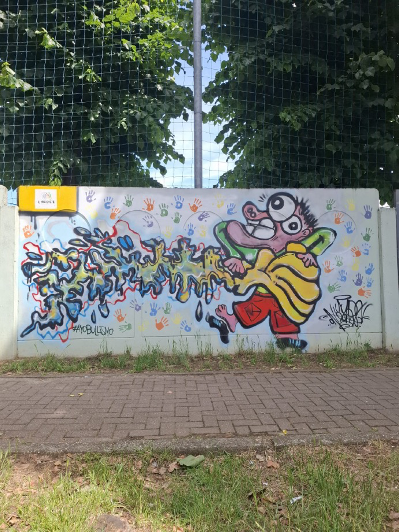 Lodi Vecchio - Murale contro il bullismo