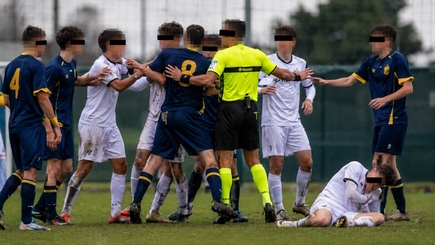 Castiraga Vidardo - Mandibola fratturata dieci Daspo