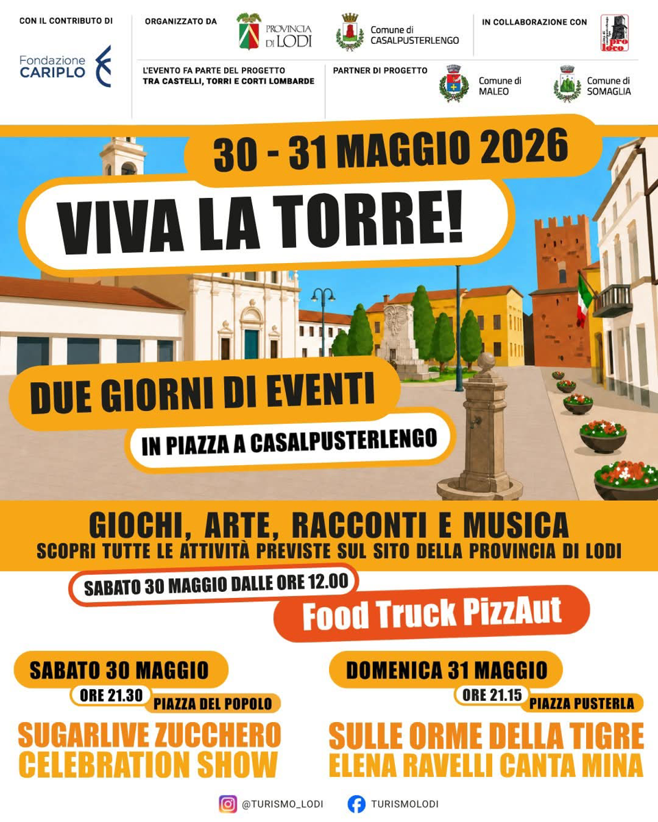 Gli appuntamenti da giovedì a domenica