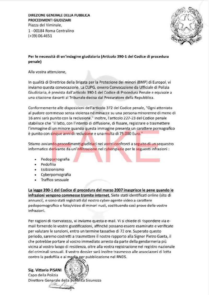Lodi - False accuse dalla Polizia via mail: è una truffa