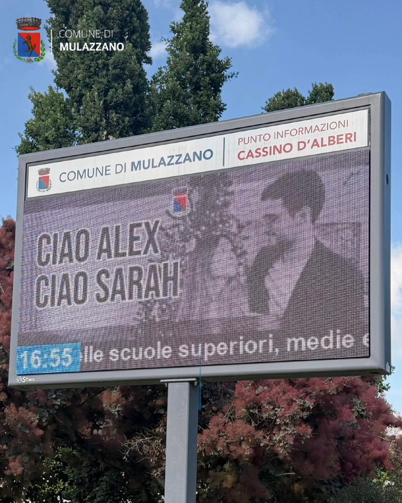 Mulazzano - Lutto cittadino per Alex e Sarah