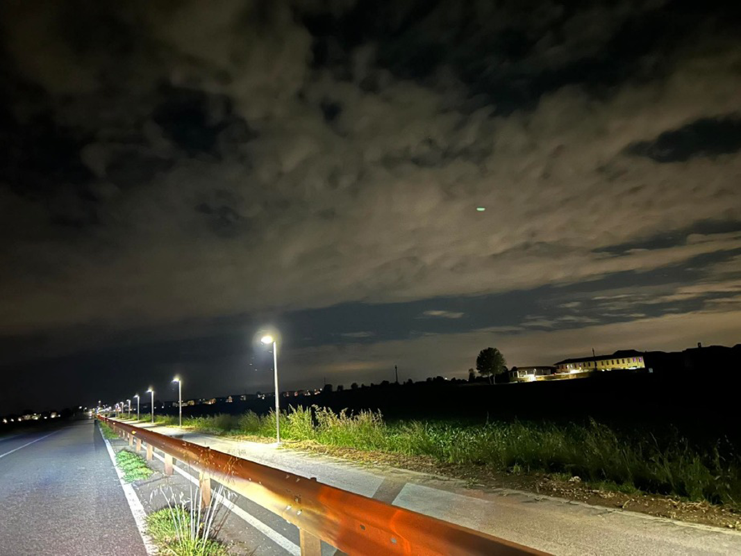 Caselle Lurani - E luce, sulla ciclabile, fu