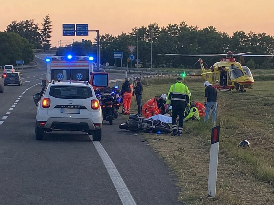 Lodi - Ha perso il controllo della sua moto