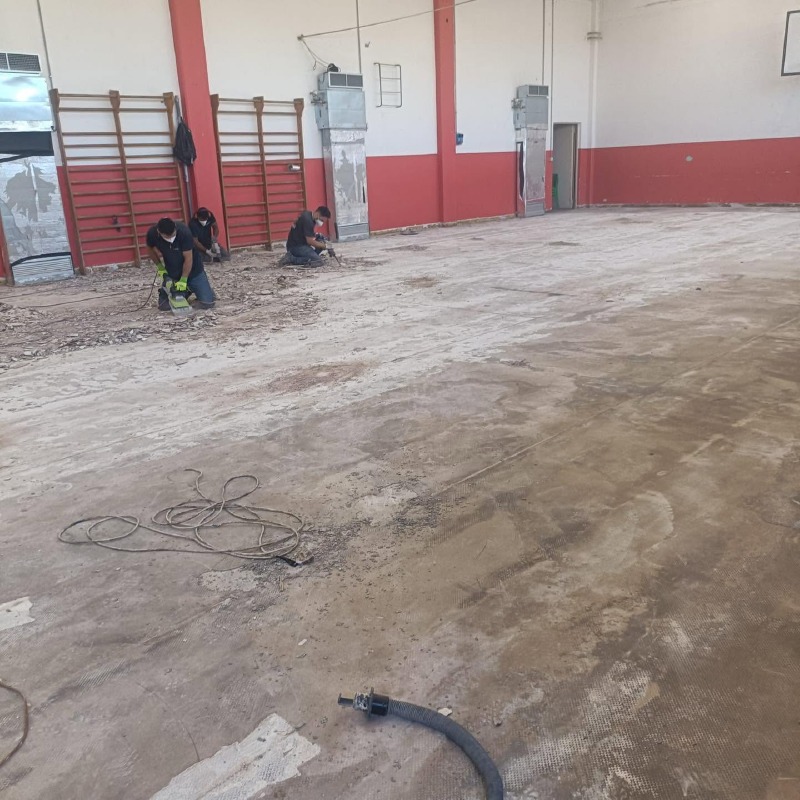 San Martino in Strada - Nuovo pavimento in palestra