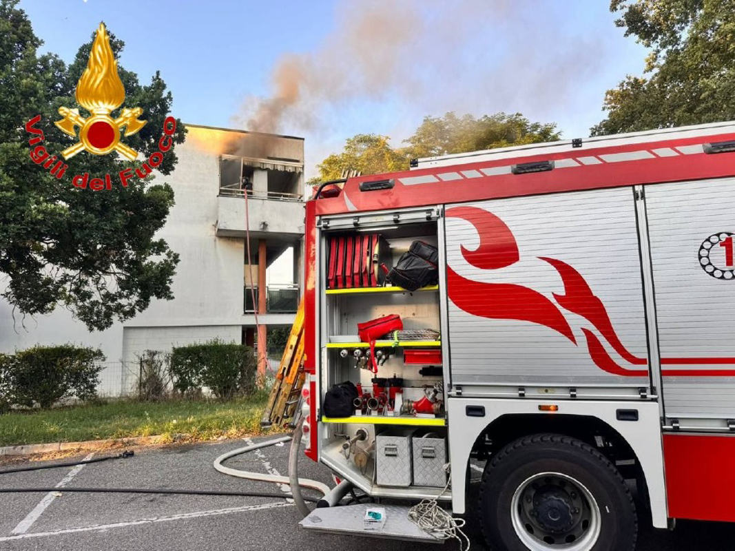 Camairago - Incendio in cucina