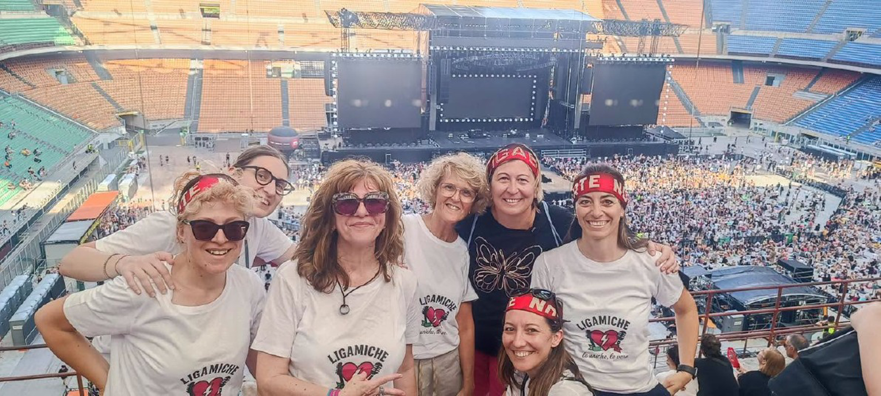 Lodi- Le LigAmiche al live di Ligabue