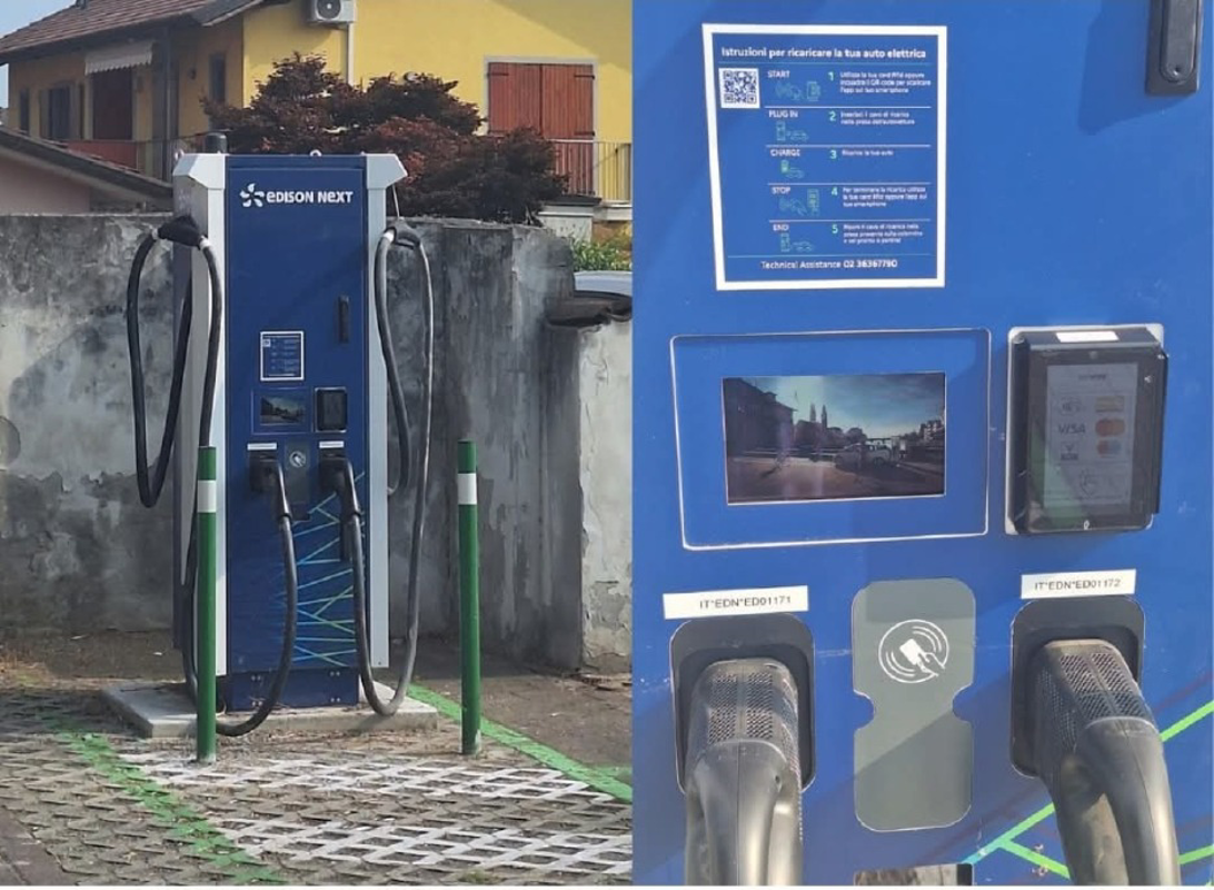 Brembio - Nuova colonnina e lavori al parco Rodari