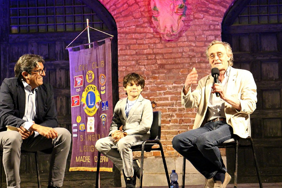 Sant'Angelo Lodigiano - Andrea Vitali e Leo Besozzi sul palco