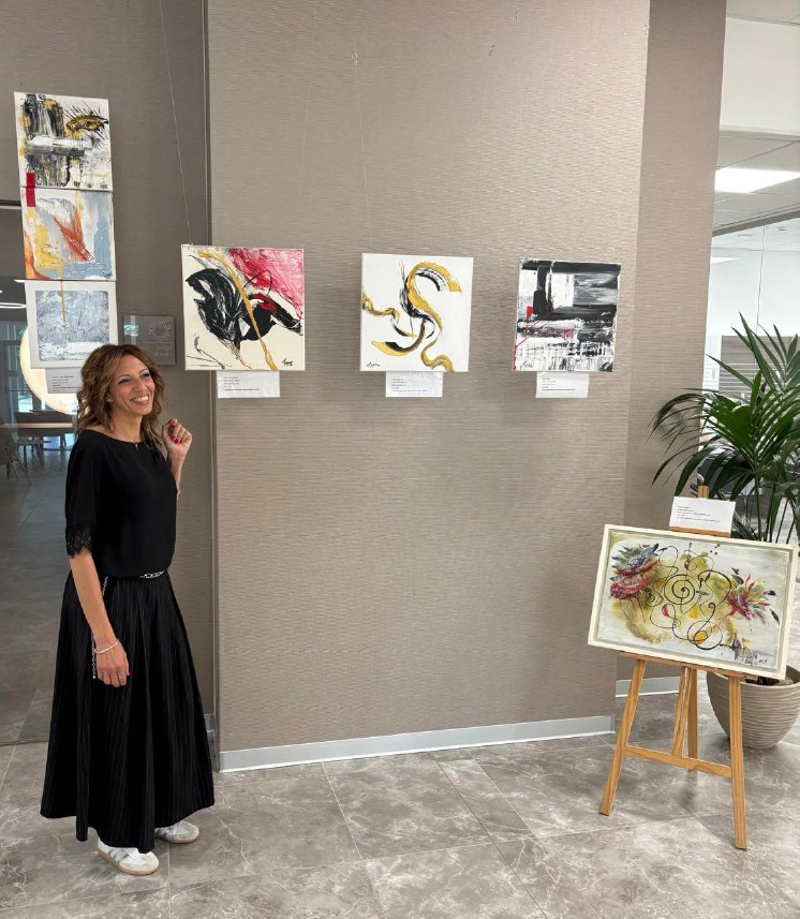 Lodi Vecchio - L'arte di Kathy Ippolito illumina la Rsa