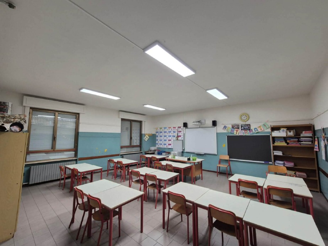 Caselle Lurani - Nuove luci a led nelle scuole
