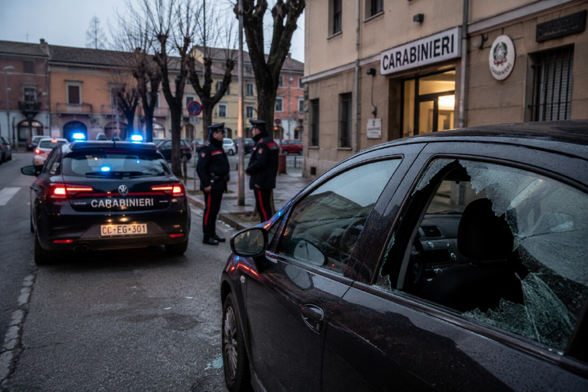 Casalpusterlengo - Auto danneggiate