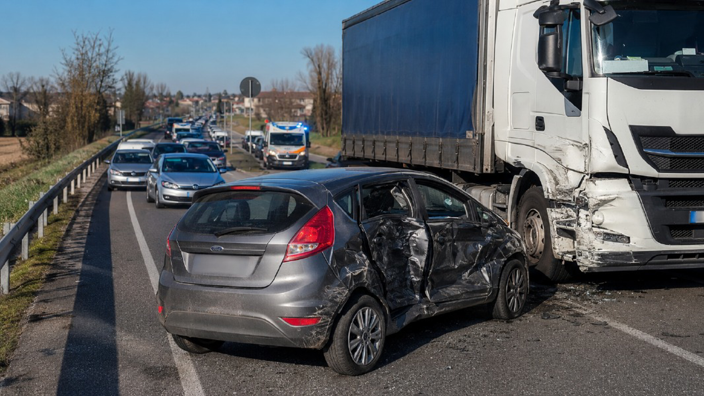 Sant'angelo Lodigiano - Auto contro camion 