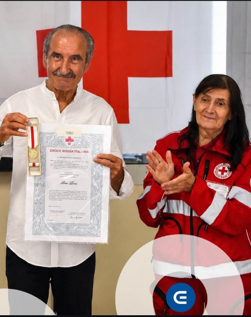 Codogno - Croce Rossa premia Lino Lomi