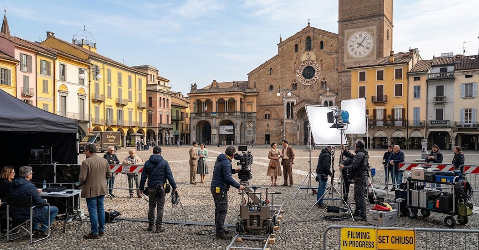 Lodi - Ciak si gira uno spot in centro