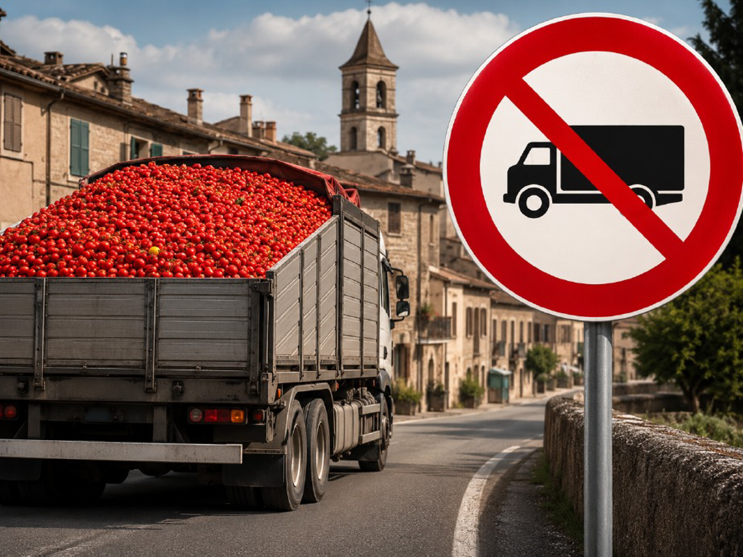 Meleti - Stop ai camion del pomodoro 