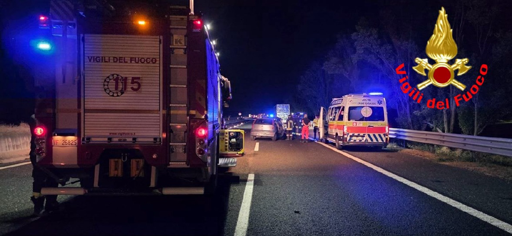 Guardamiglio - Auto contro un camion