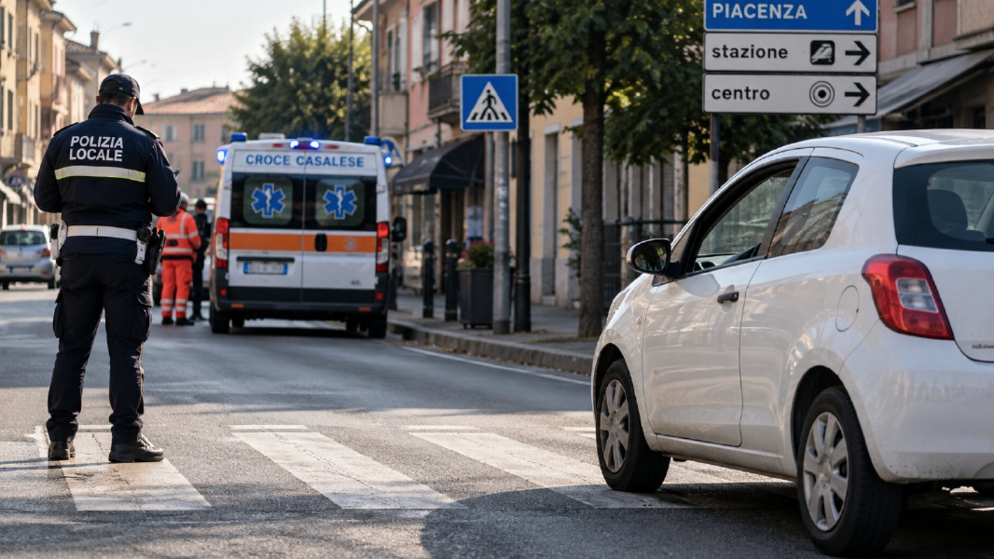 Casalpusterlengo - Auto urta un bimbo di 4 anni