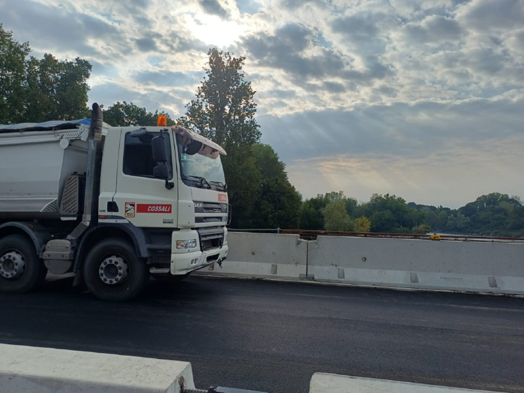 Lodi - Ponte: prova di carico superata