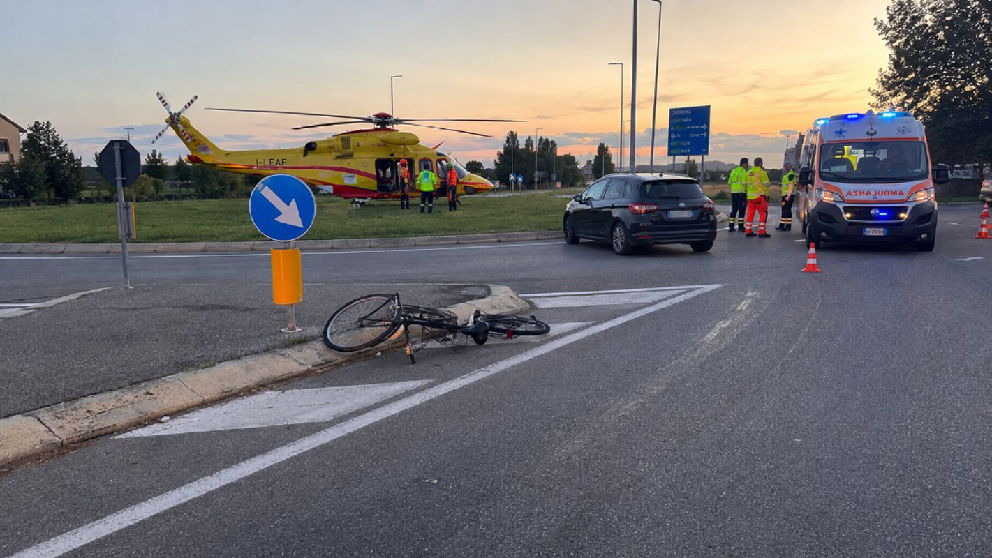 Cavenago d'Adda - Ciclista di 80 anni investito