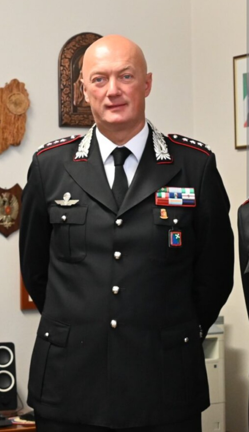 Lodi - Saluto al comandante  Cicognani 