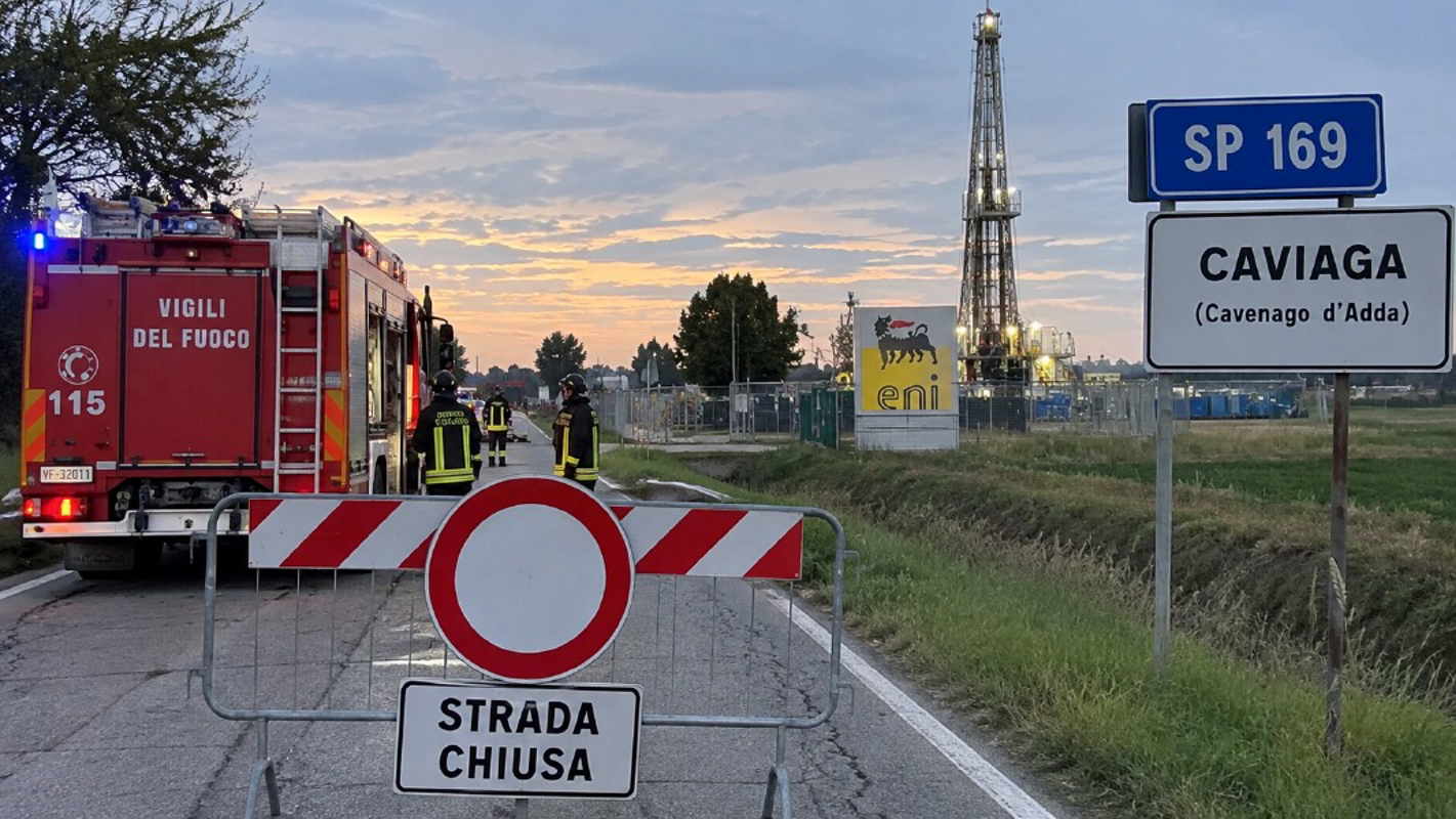 Caviaga - Fuga di gas, provinciale chiusa 